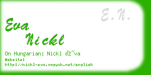 eva nickl business card